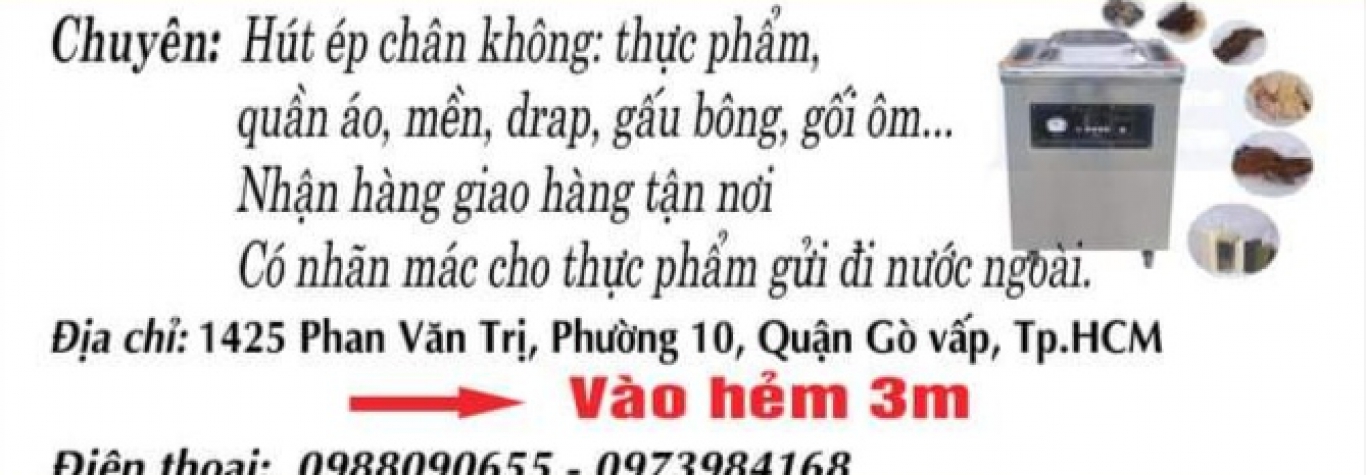 Nhận hút chân không thực phẩm tại tphcm